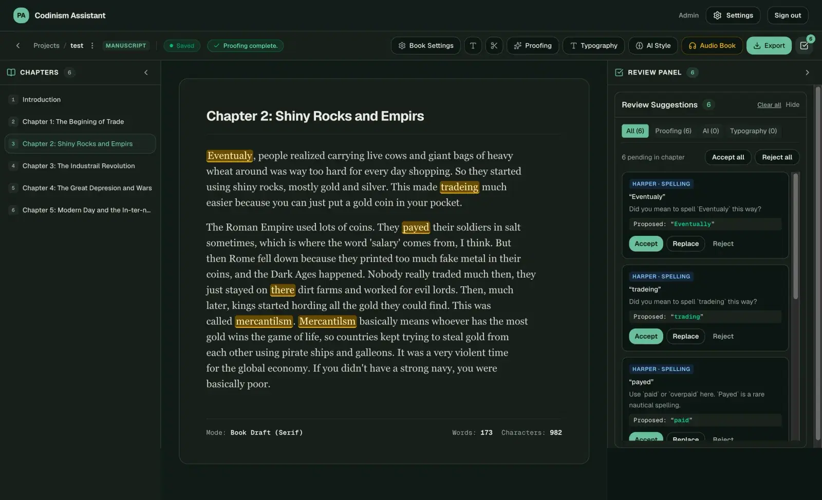 Publishing Assistant preview